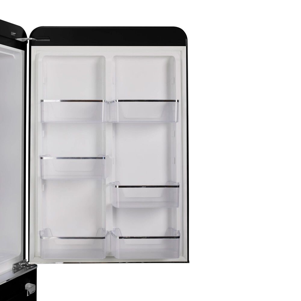 Unique Appliances Classic Retro 18 Cu. Ft Bottom Freezer Refrigerator in Midnight Black, , large