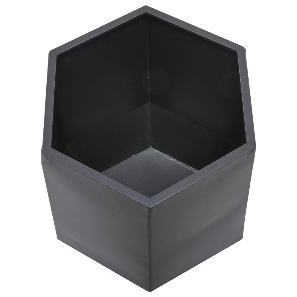 Maple and Jade Hexagon Planter in Matte Gray &#40;Set of 2&#41;, , large