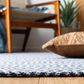 Safavieh Martha Stewart Cotton MSR401 2" x 8" Blue and Grey Runner, , large