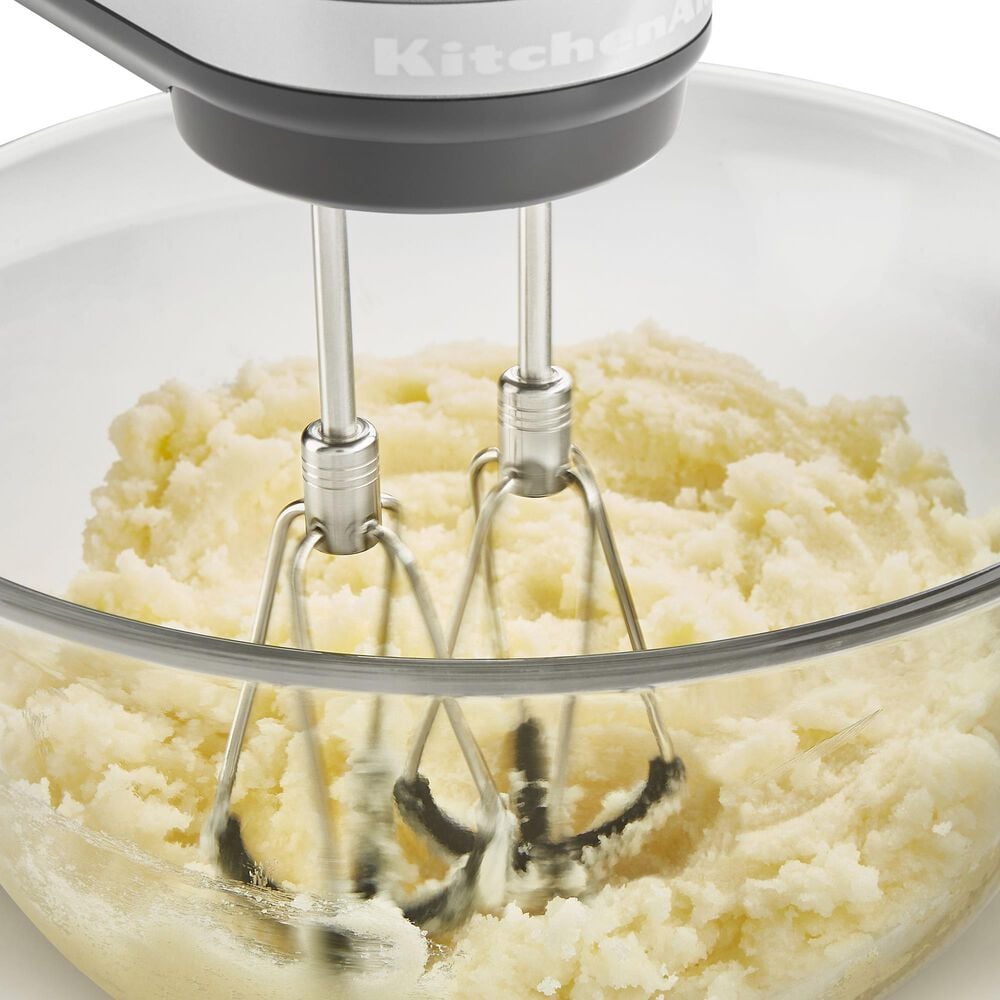 KitchenAid 8&quot; 6-Speed Hand Mixer in Contour Silver, , large