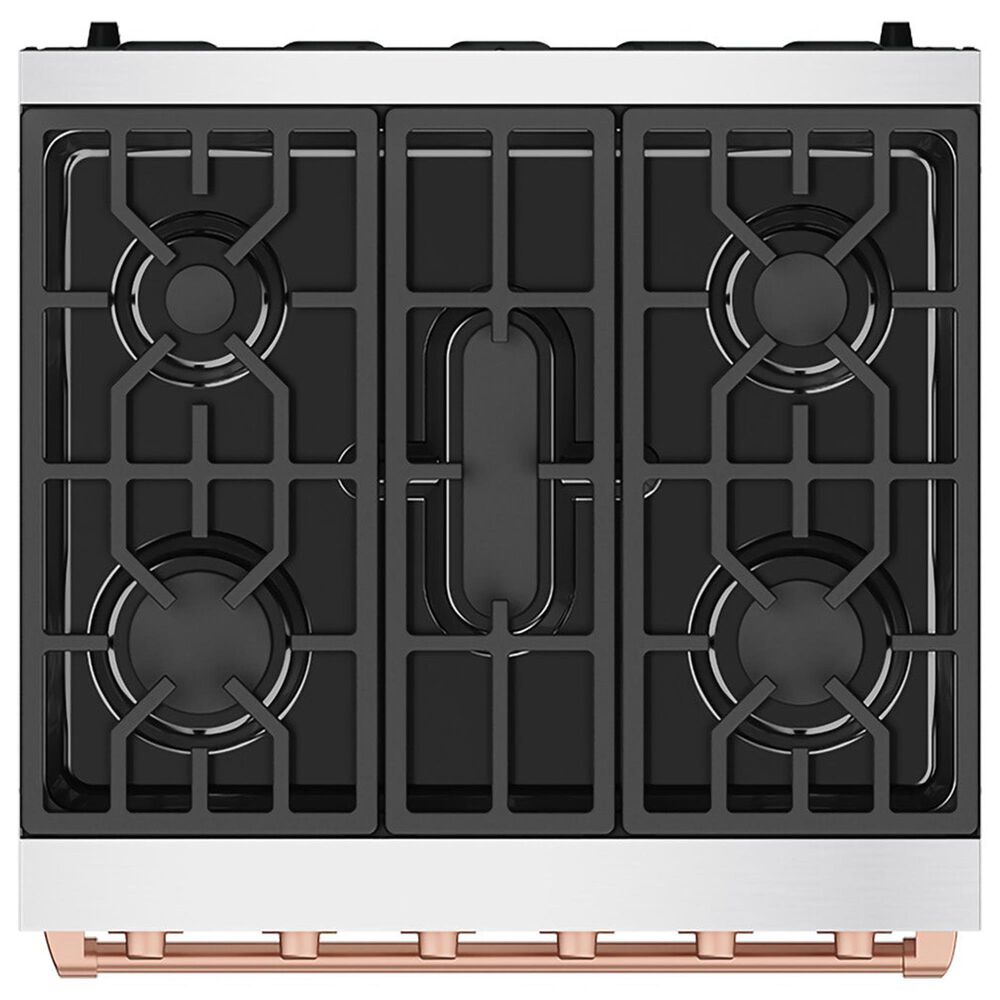 Thor Kitchen Gordon Ramsay 4.6 Cu. Ft. Professional Liquid Propane Range with Rose Gold Handle Kit in Stainless Steel, , large