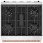 Thor Kitchen Gordon Ramsay 4.6 Cu. Ft. Professional Liquid Propane Range with Rose Gold Handle Kit in Stainless Steel, , large
