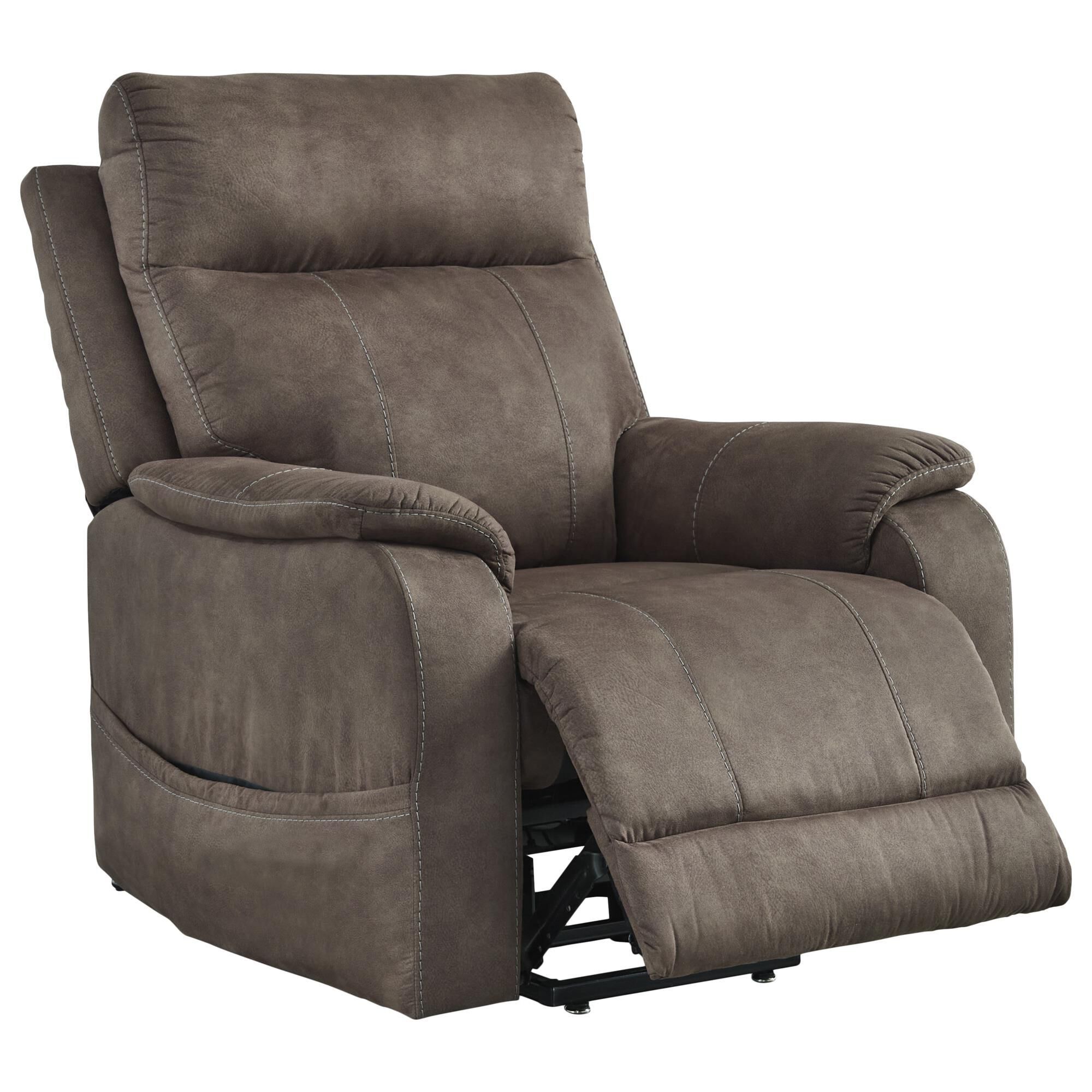 Ashley Crestmeade Power Lift Recliner in Espresso
