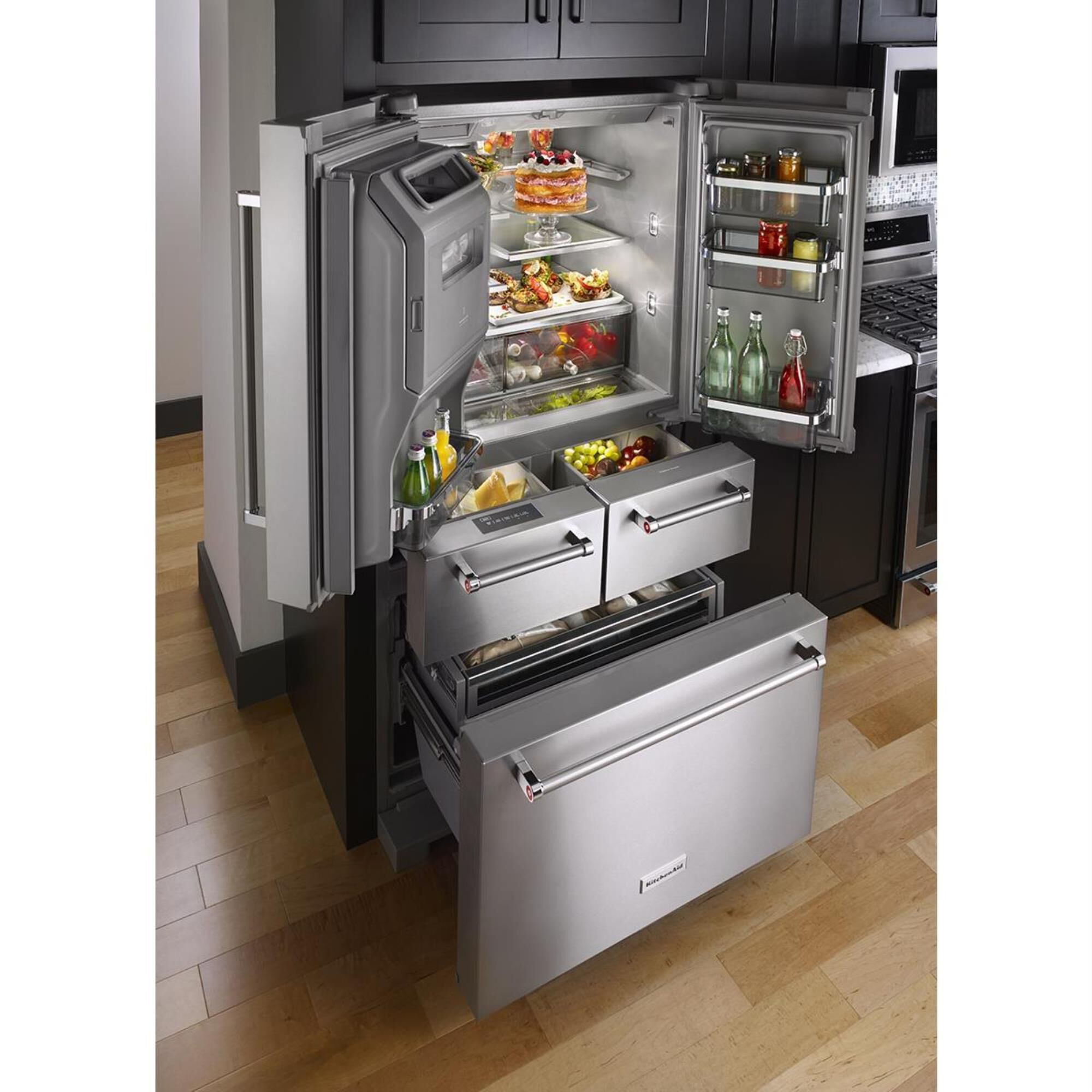 Kitchenaid large shop refrigerator