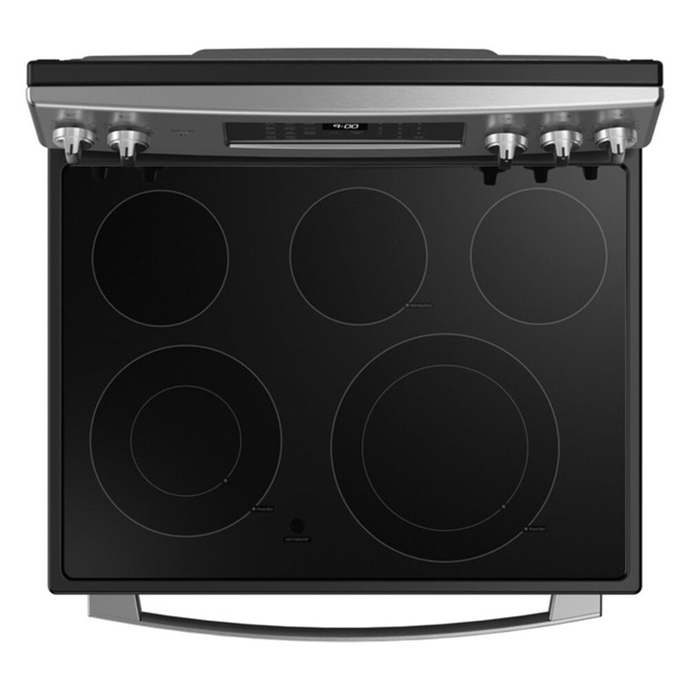 GE Profile 6.2 Cu. Ft. Smart Freestanding Electric Convection Range in Stainless Steel and Black, , large