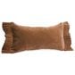 Accents De Ville 12" x 22" Lumbar Pillow with Sides Frills in Woodsmoke, , large