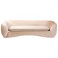 Baxton Studio Adanna Stationary Sofa in Champagne Beige Velvet, , large