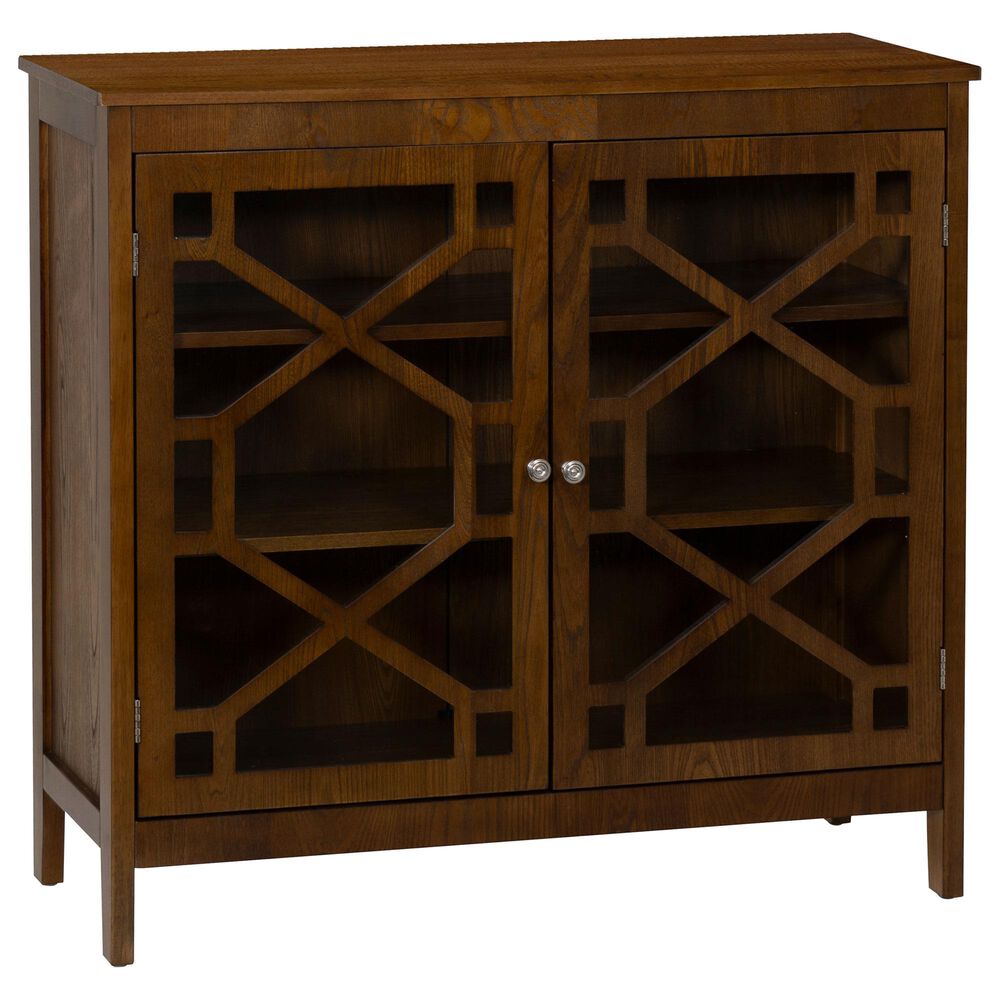 Linon Home Decor Fetti Large Cabinet in Brown, , large