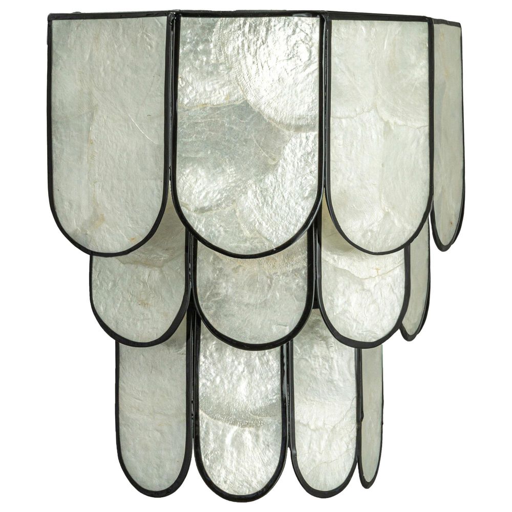 Creative Coop Gatsby 4-Tier Wall Sconce in Natural and Black, , large