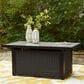 Ashley Beachcroft Rectangular Fire Pit Table in Black and Light Gray, , large