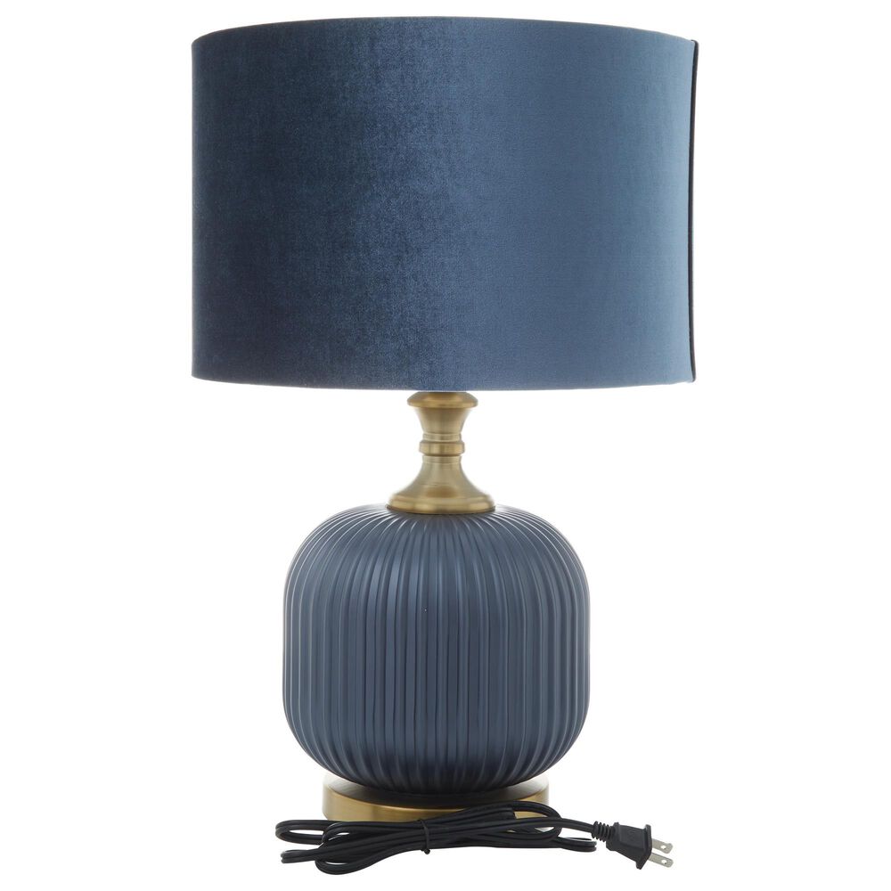 37B Table Lamp in Blue and Gold, , large