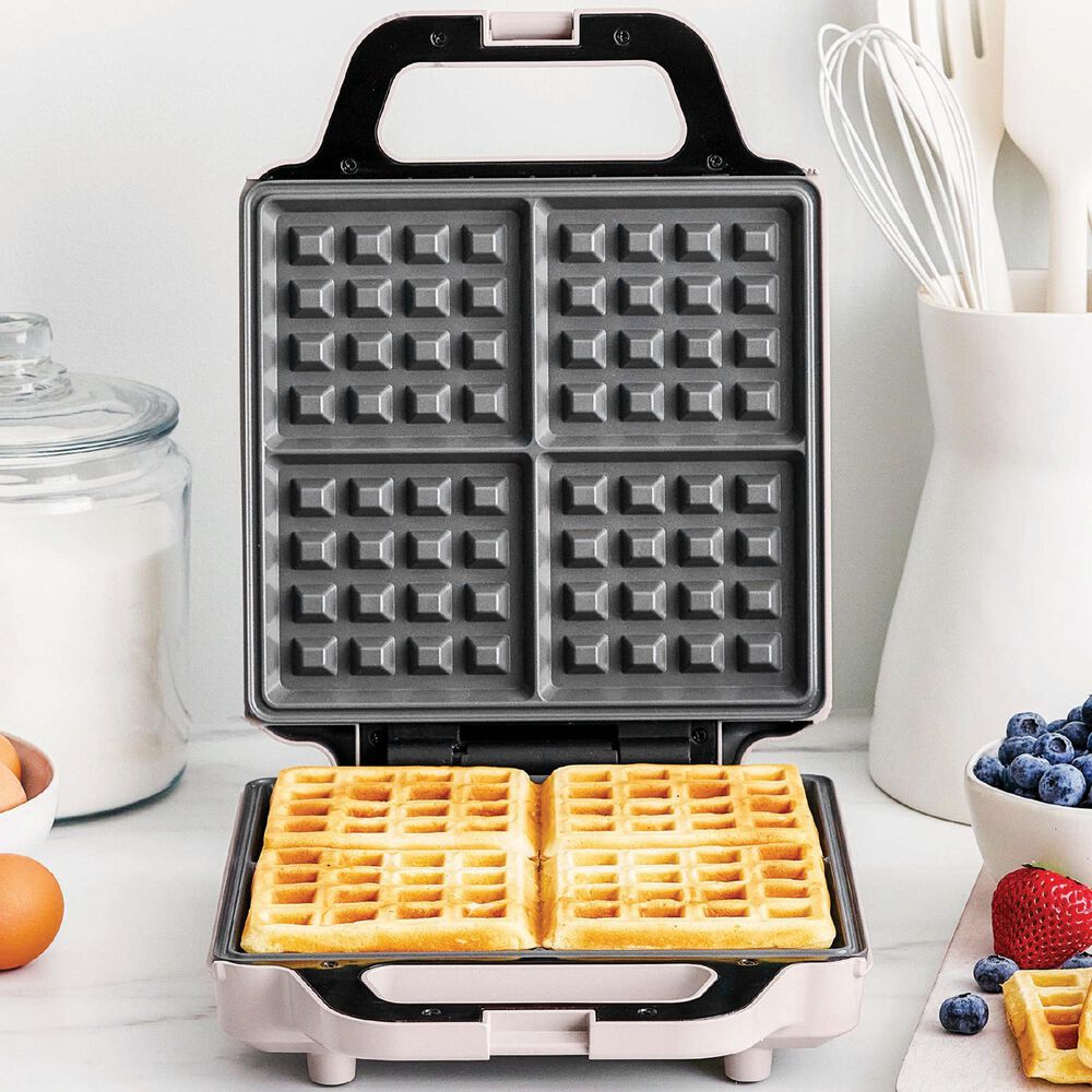 Green Pan Advanced 4-Square Waffle Maker in Clay, , large