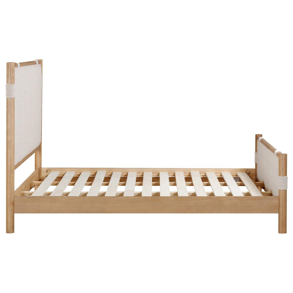 Urban Home Furano King Upholstered Bed and Two Nightstands in Ginger and Burn, , large