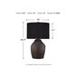 Ashley Naareman Terracotta Table Lamp, , large