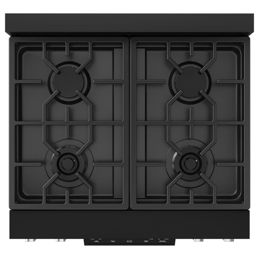 Thor Kitchen Gordon Ramsay 4.55 Cu. Ft. 30&quot; Professional Natural Gas Range with Stainless Steel Handle Kit in Black, , large
