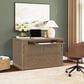 Richlands Furniture Soren Wood Twin 2 Door Desk Dream Console with Mattress and Cover in Light Oak, , large