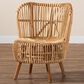 Baxton Studio Nagoya Wide Seat Lounge Chair in Natural Brown, , large