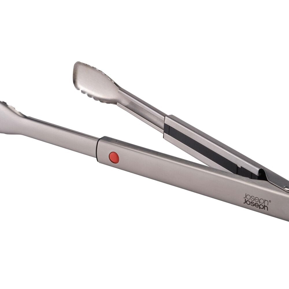 Joseph Joseph GrillOut BBQ Tongs with Retractable Head in Stainless Steel, , large
