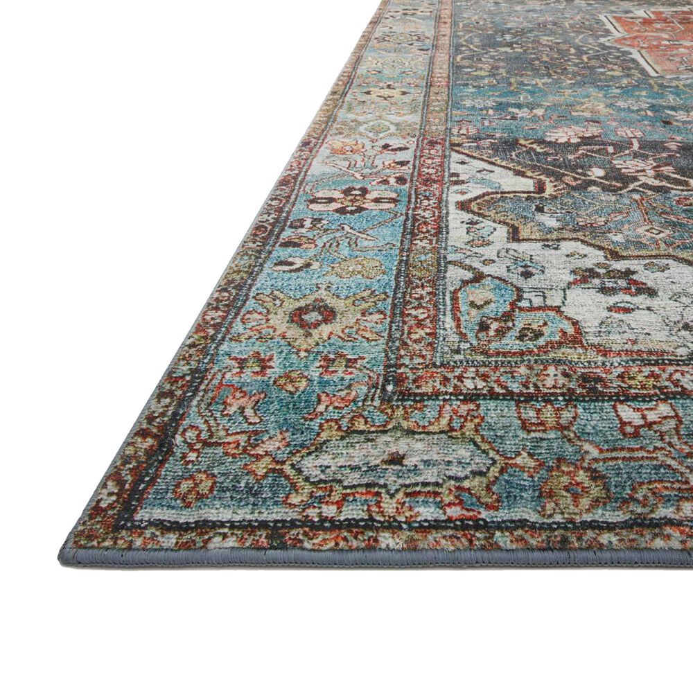 Loloi II Margot 2&#39; x 5&#39; Ocean and Brick Area Rug, , large