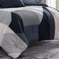 BEBEJAN Geo Fusion 5-Piece Queen Comforter Set in Navy, Grey and Ivory, , large