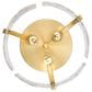 Golden Lighting Aenon 3-Light Flush Mount in Brushed Champagne Bronze, , large