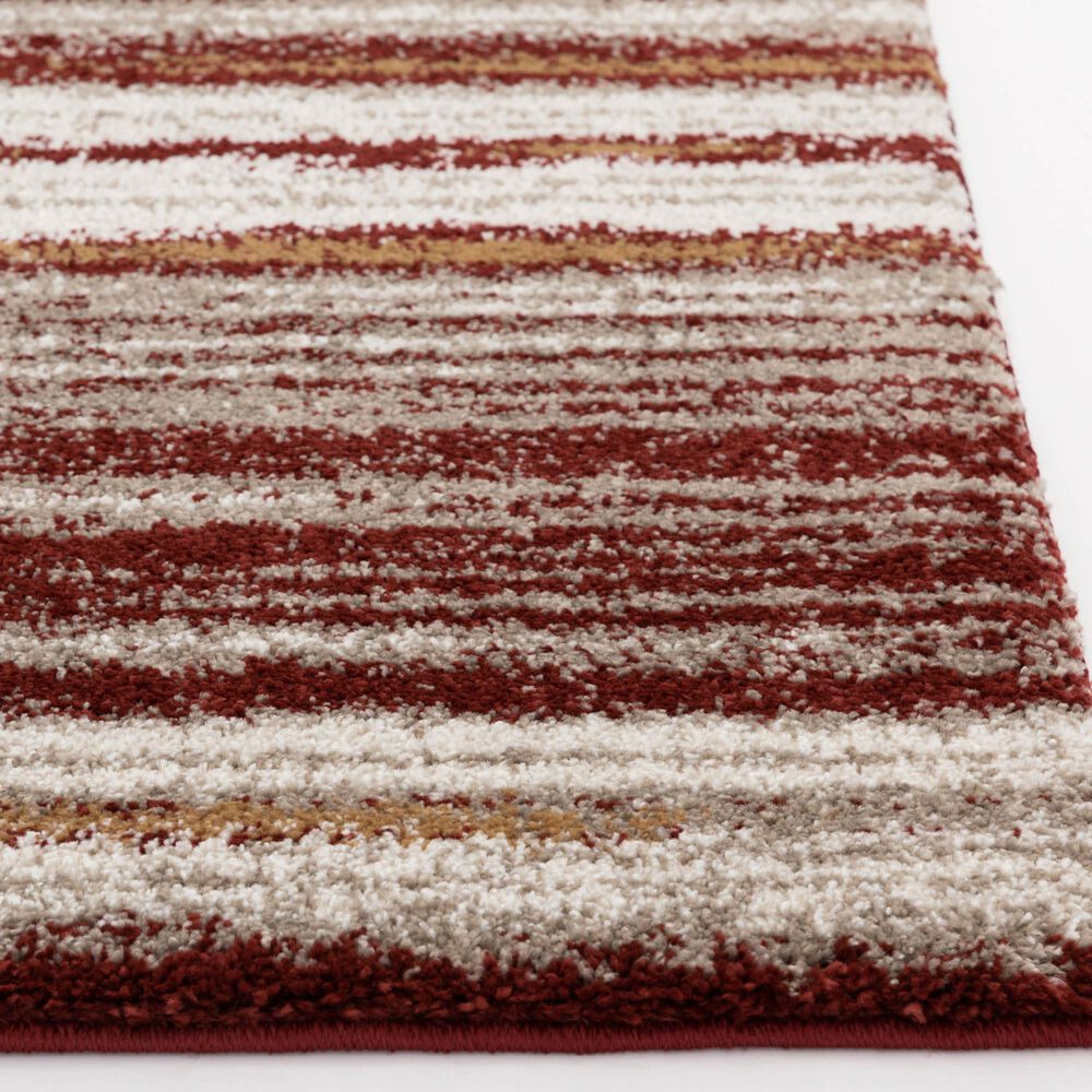 Central Oriental Tulsa Dunkerton 7&#39;10&quot; x 9&#39;10&quot; Dark Rust and Multicolor Area Rug, , large