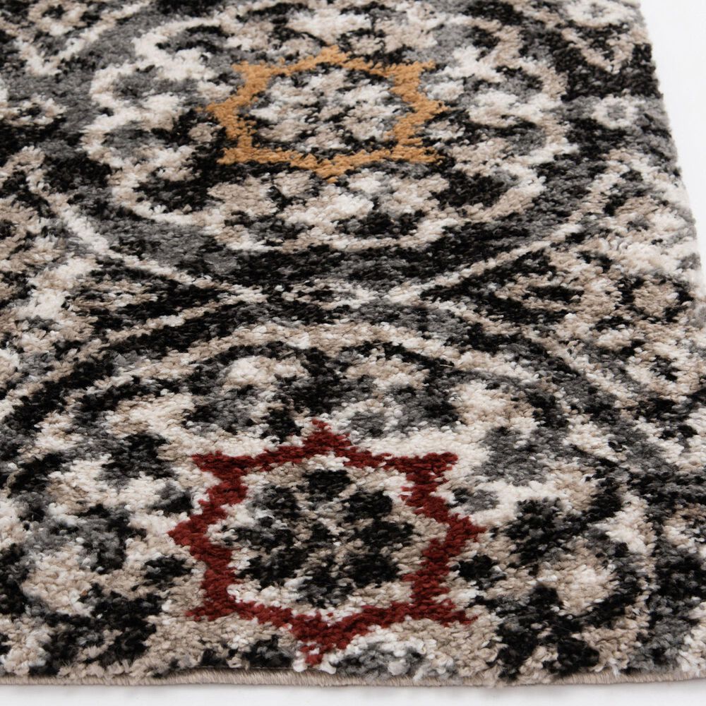 Central Oriental Tulsa Ledyard 7&#39;10&quot; x 9&#39;10&quot; Iron and Dark Rust Area Rug, , large