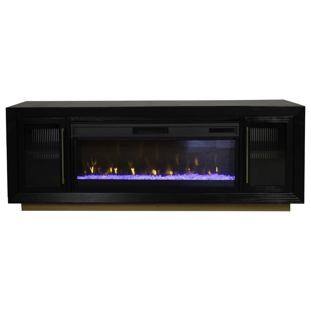 Ironleaf Montrose 74" Fireplace TV Stand in Cappuccino, , large