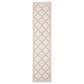 Safavieh Bermuda Geometric 2" x 8" Ivory and Beige Indoor/Outdoor Area Performance Rug, , large
