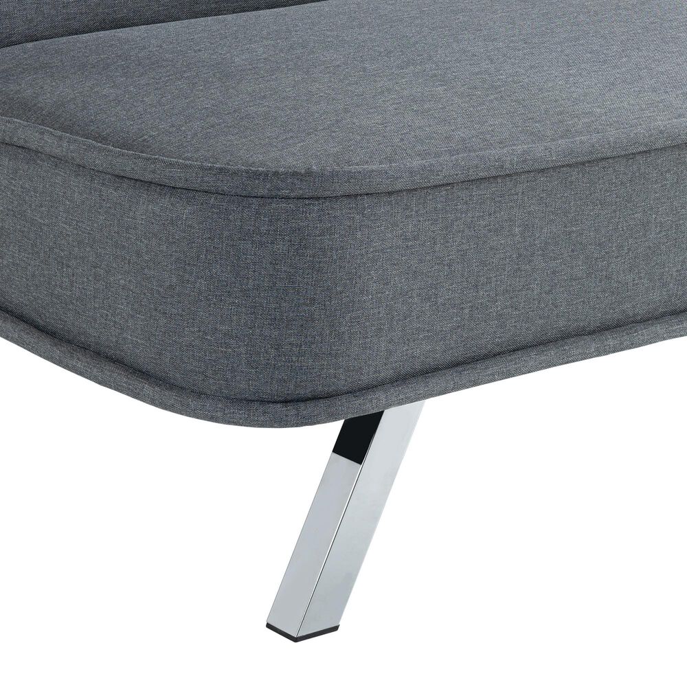 Lifestyle Solutions Toni Convertible Sofa in Charcoal, , large
