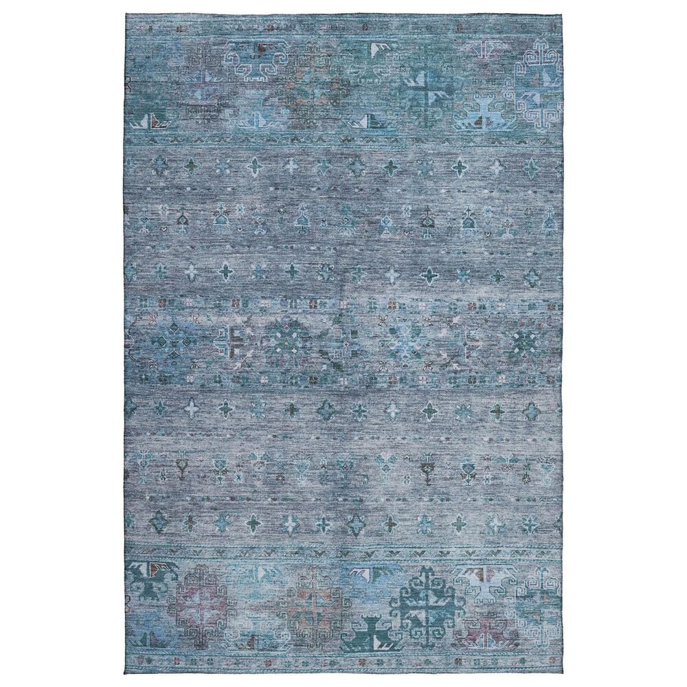 Dalyn Rug Company Karaj KJ5 9" x 12" Blue Indoor/Outdoor Area Rug, , large