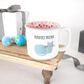 Pavilion Purrfect 18 Oz Mug in White, Blue and Pink, , large