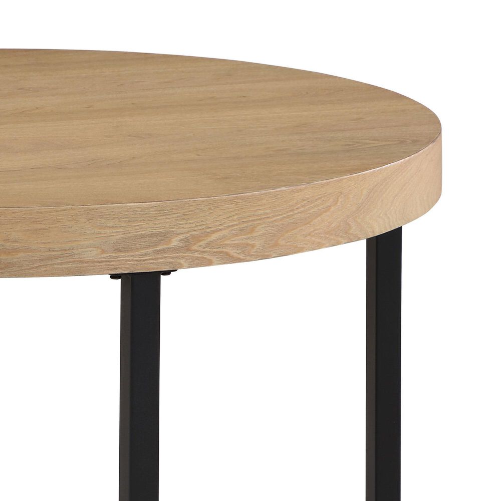 Steve Silver Furniture Magnolia Nesting Coffee Table with 4 Stools in Sand and Black, , large