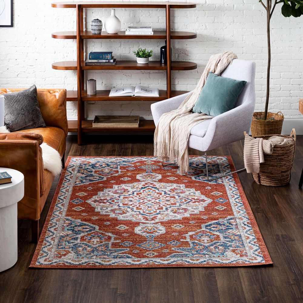 Mohawk R1113 Whimsy 5' 3" X 8' Red, , large