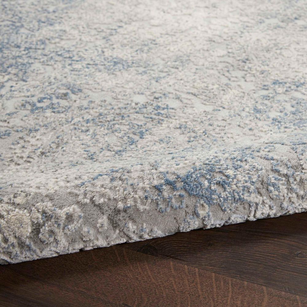 Nourison Rustic Textures Ivory and Light Blue 3&#39;11&quot; x 5&#39;11&quot; Area Rug, , large