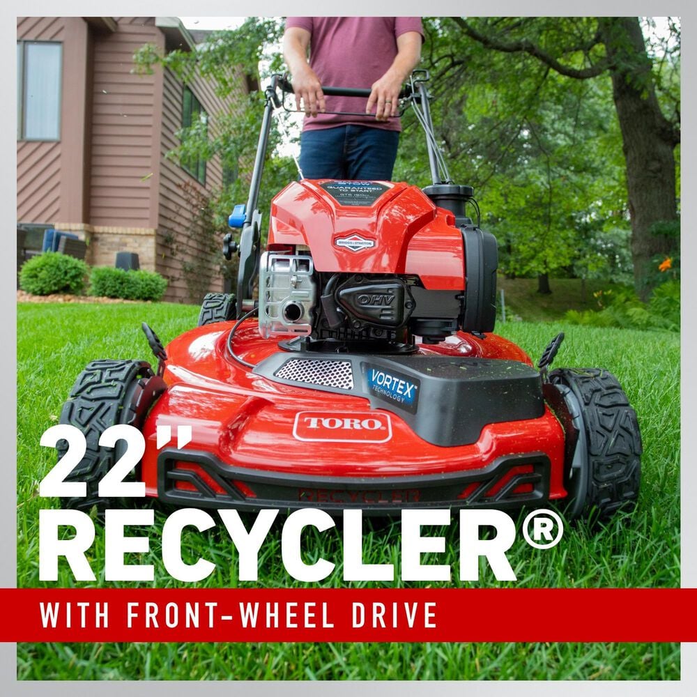 Toro 22" Smartstow Recycler Self-Propel Gas Lawn Mower, , large