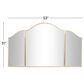 Maple and Jade 53" x 31" Wall Mirror in Glossy Gold, , large