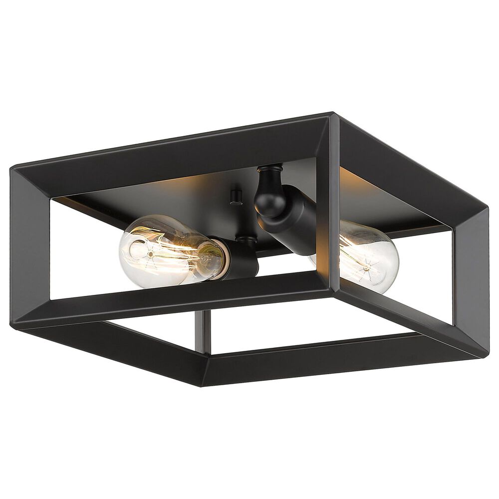 Golden Lighting Smyth Flush Mount in Matte Black, , large