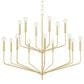 Mitzi Lighting Bailey 15-Light Chandelier in Aged Brass, , large