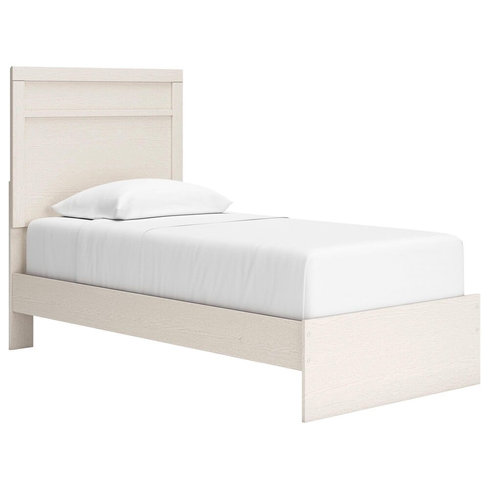Ashley Stelsie Twin Panel Bed in White, , large