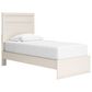Ashley Stelsie Twin Panel Bed in White, , large