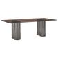 Casabianca Home Luca Dining Table - Smoked Base/Wave Glass, , large