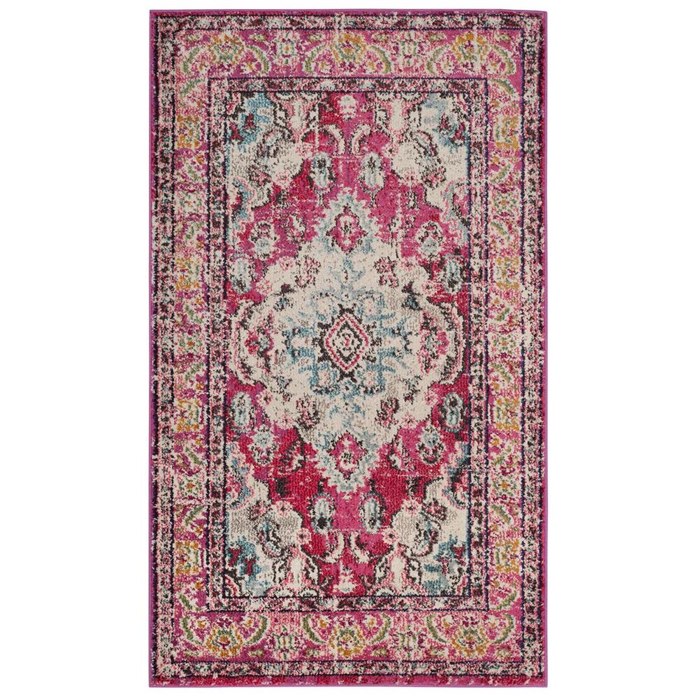 Safavieh Monaco MNC243D-4 4&#39; x 5&#39;7&quot; Pink/Multi Area Rug, , large