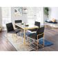 LumiSource Fuji Side Chair with Black Velvet Cushion in Gold (Set of 2), , large