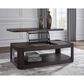 Ashley Carlibrie Lift Top Cocktail Table in Warm Brown, , large