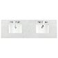 James Martin Vanities Brittany 72" Double Bathroom Vanity in Urban Gray with 3 cm Eternal Jasmine Pearl Quartz Top and Rectangle Sinks, , large