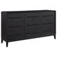 Sterling Timber Elure 4 Piece King Waterfall Panel Bedroom Set in Peppercorn, , large