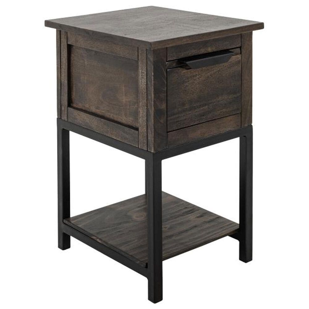 Fallridge Dark Mita Chairside Table in Stained Dark, , large