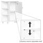RiverRidge Home Brookfield 1-Door Floor Cabinet with Side Shelves in White, , large