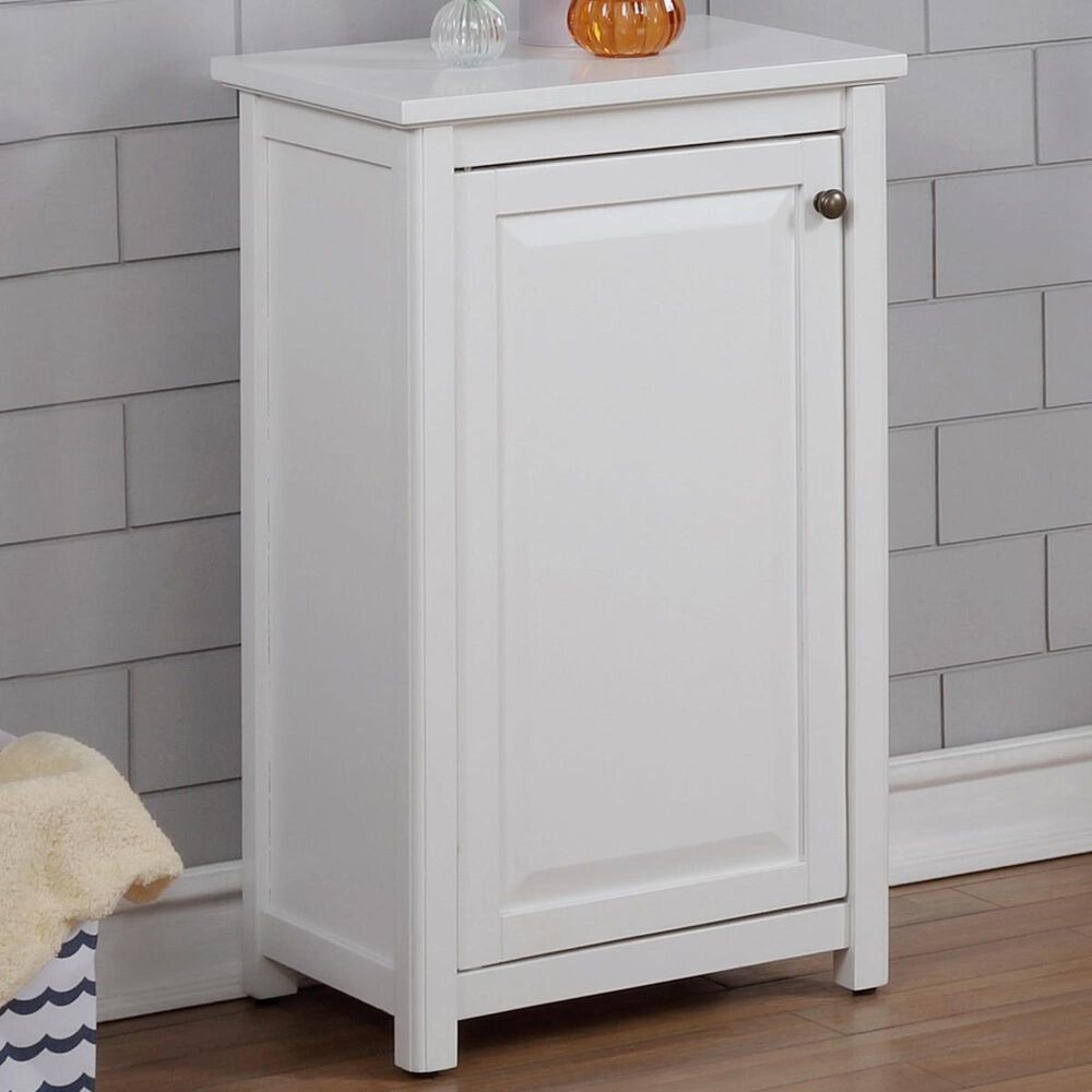 Bolton Furniture Dorset 29" One Door Bath Storage Cabinet in White, , large